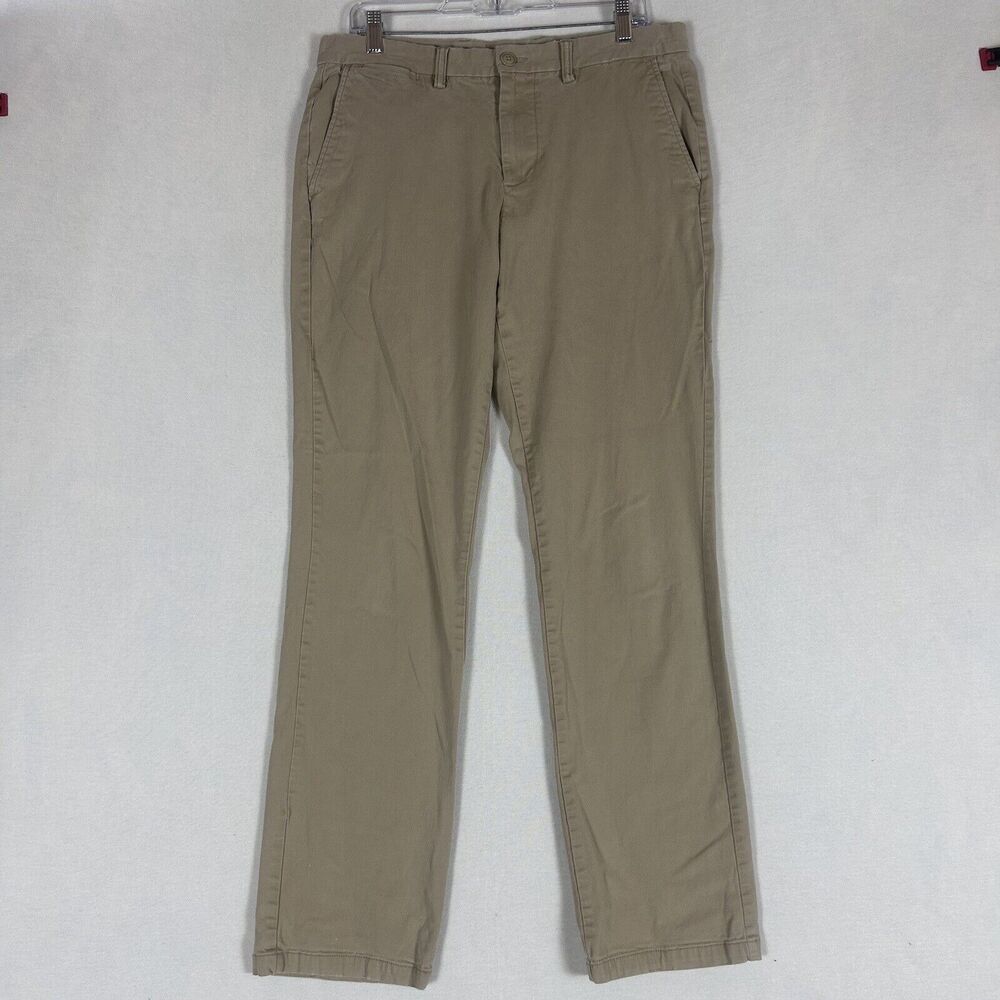 Old Navy Ultimate Straight Mens Khaki Pants Size 34 X 34 Workwear Tan Casual